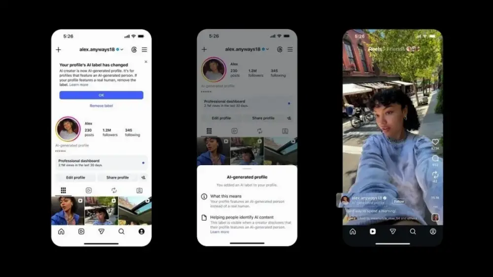 Humain ou IA ? Instagram lance une nouvelle étiquette pour les profils générés par l’intelligence artificielle