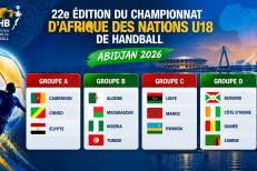 22e édition du Championnat d’Afrique des Nations U18 de handball : les Lionceaux dans le groupe C